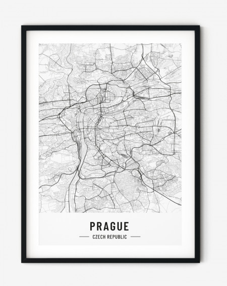 Obraz na stenu - Mapa Praha