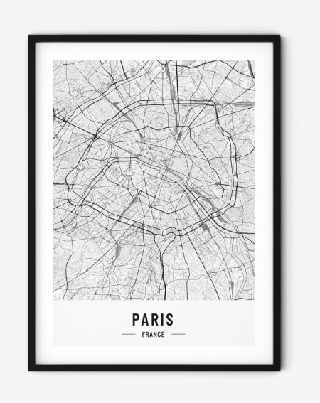 Obraz na stenu - Mapa Paríž