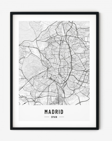 Obraz na stenu - Mapa Madrid