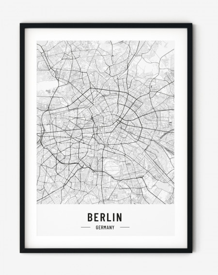 Obraz na stenu - Mapa Berlín